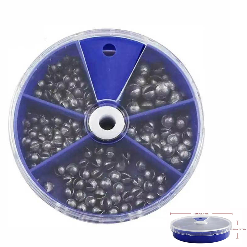 Quality Fishing Equipment - Split Shot Fishing Sinkers Weights 205Pcs