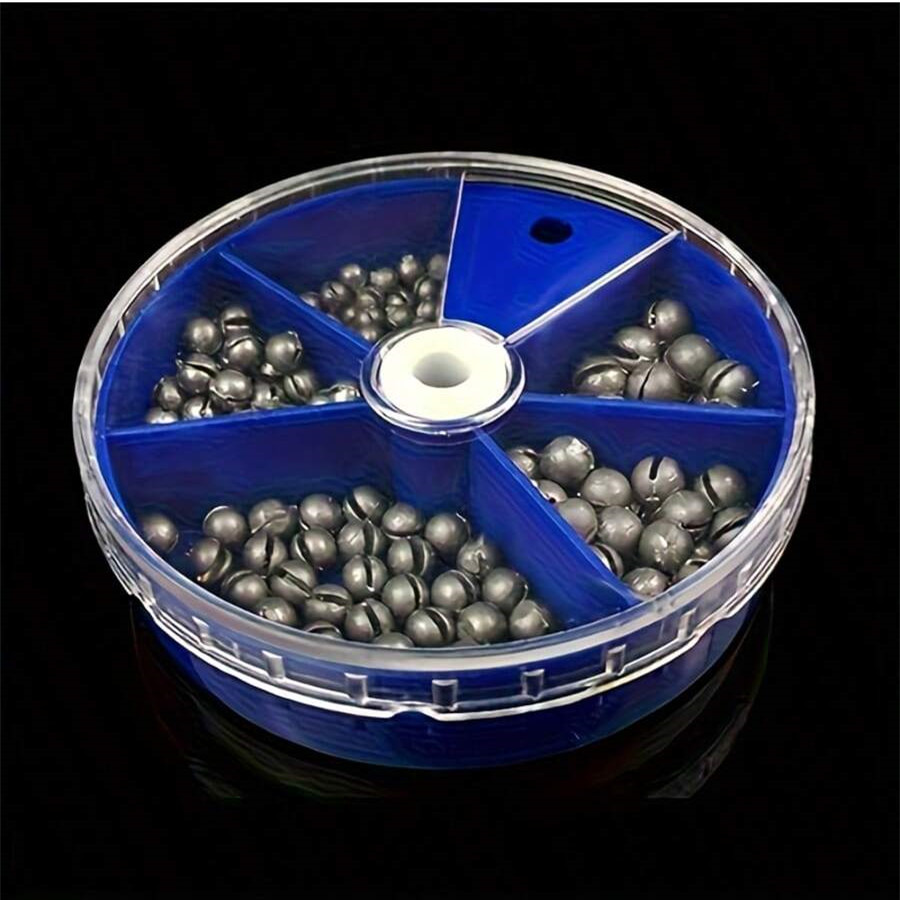 Quality Fishing Equipment - 1pcs Round Box Containing 60g Lead