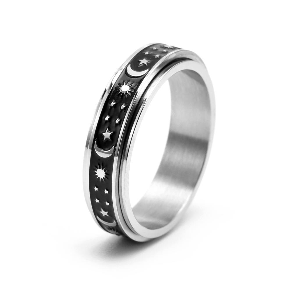 Vintage Moon Star Spinner Ring - Quality Fishing Equipment ulasan dan harga