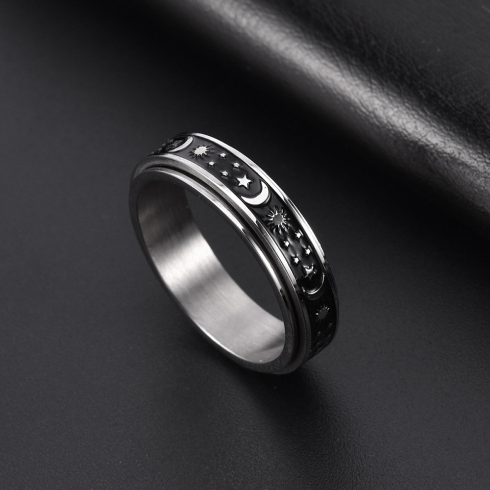 Vintage Moon Star Spinner Ring - Quality Fishing Equipment ulasan dan harga
