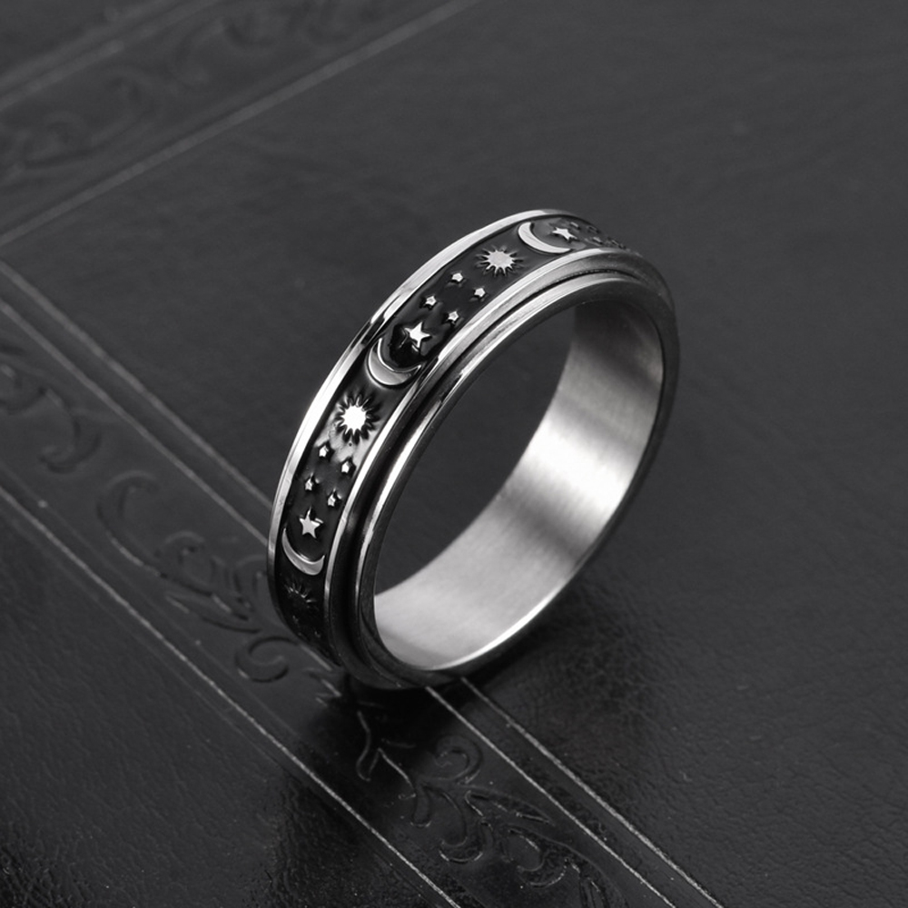 Vintage Moon Star Spinner Ring - Quality Fishing Equipment ulasan dan harga