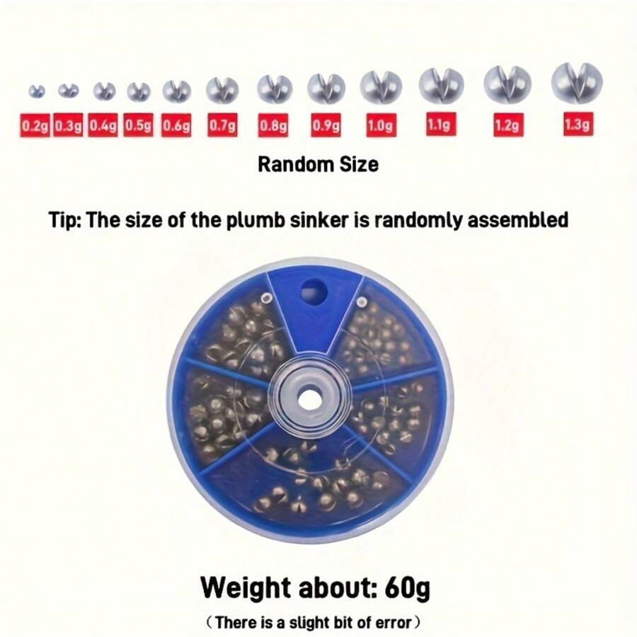 1pcs Round Box Containing 60g  - Quality Fishing Equipment ulasan dan harga