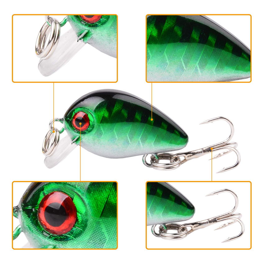 30mm 2g Crazy wobbler Mini Top - Fishing Equipment Japan ulasan dan harga